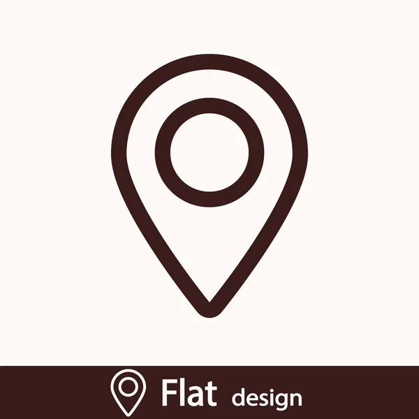 Map pointer icon — Stock Photo, Image