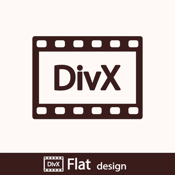 Icona video DivX — Foto Stock