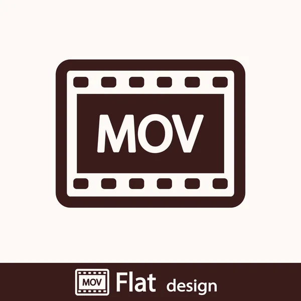 MOV video icon — Stock Photo, Image