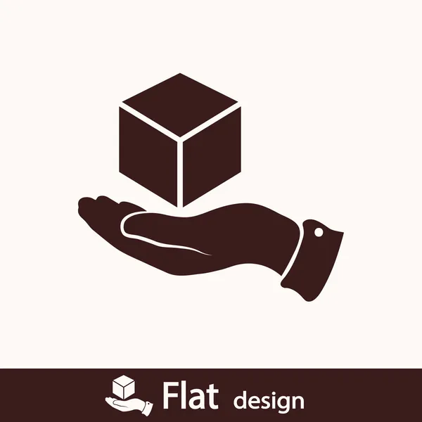 3D kocka logo design ikon — Stock Fotó
