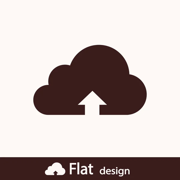 Cloud computing upload icon — Stock Photo, Image