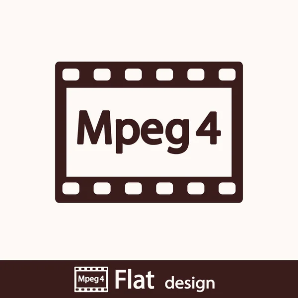 Icono de vídeo MPEG4 — Foto de Stock