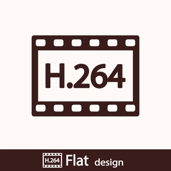 H. 264 відео значок — стокове фото