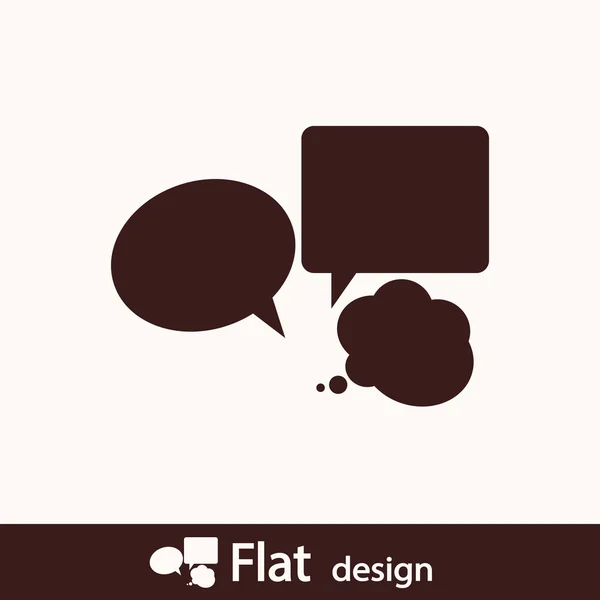 Speech bubbles icon — Stock Photo, Image