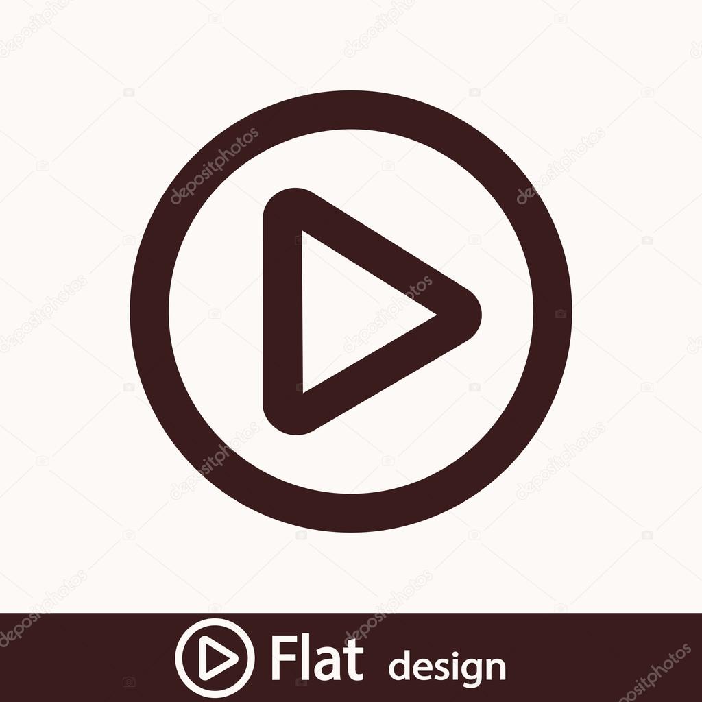Play button web icon