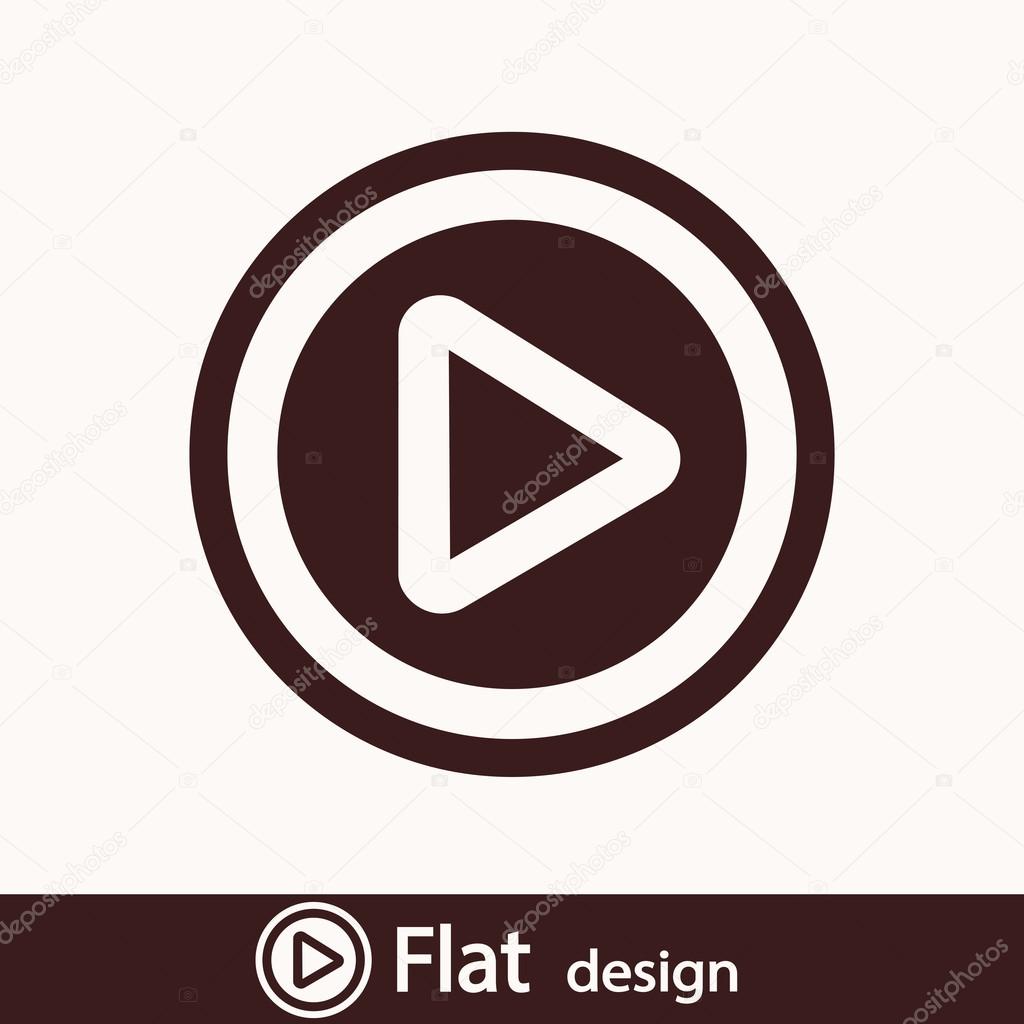 Play button web icon