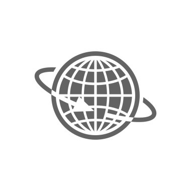 seyahat etmek simge illüstrasyon.