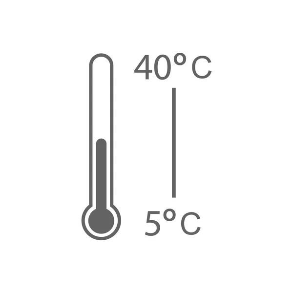 Thermometer-Symbol — Stockfoto