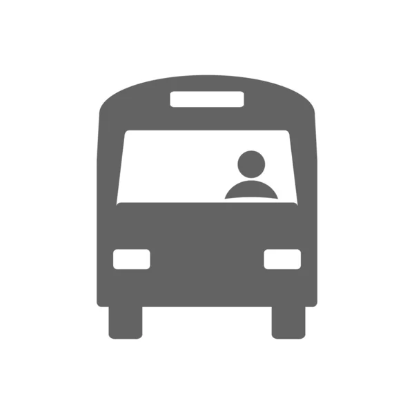 Автобус значок — стокове фото