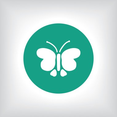 Kelebek simgesi illüstrasyon.