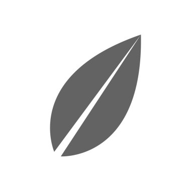 Yaprak simge düz tasarım stil