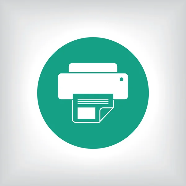 Office printer pictogram illustratie — Stockfoto