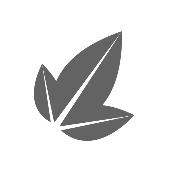 Leaf icon Flat design style — Stock Photo, Image