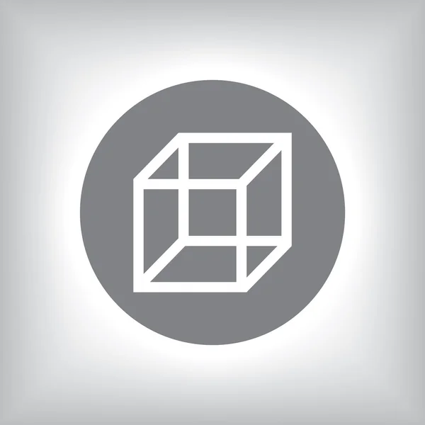3d cube logo design icon — Stock Photo, Image