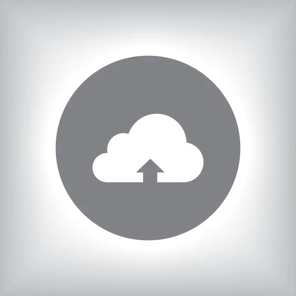 Ícone de ilustração de upload de nuvem — Fotografia de Stock