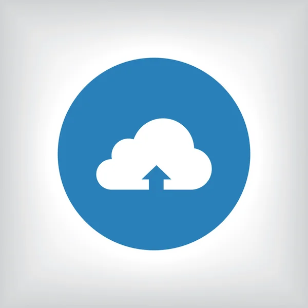 Ícone de ilustração de upload de nuvem — Fotografia de Stock