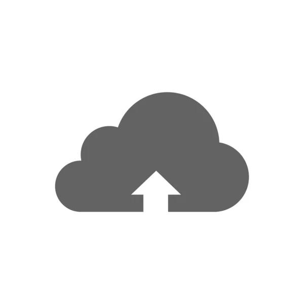 Wolk uploadpictogram in illustratie — Stockfoto