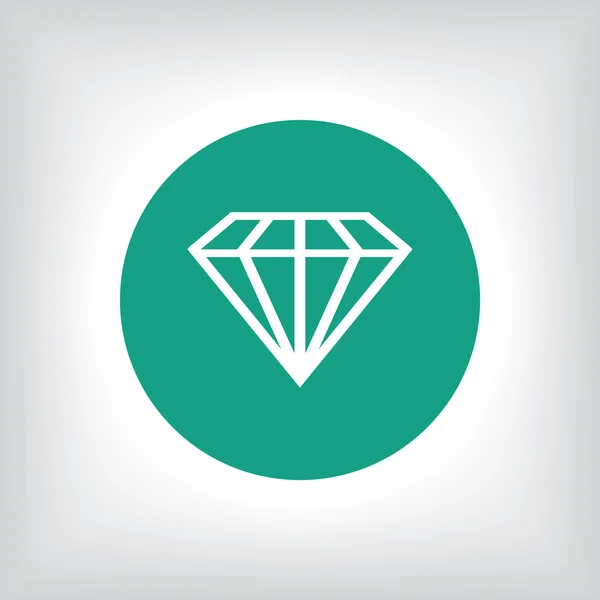 Diamond icon illustration — Stock Photo, Image