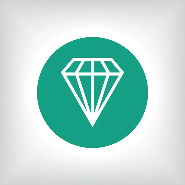 Ilustração de ícone de diamante — Fotografia de Stock