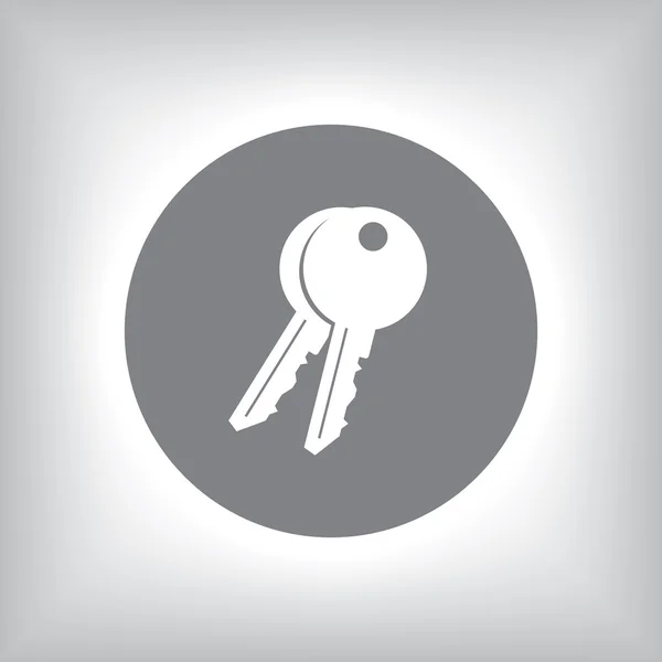 Ikona klíče domu — Stock fotografie