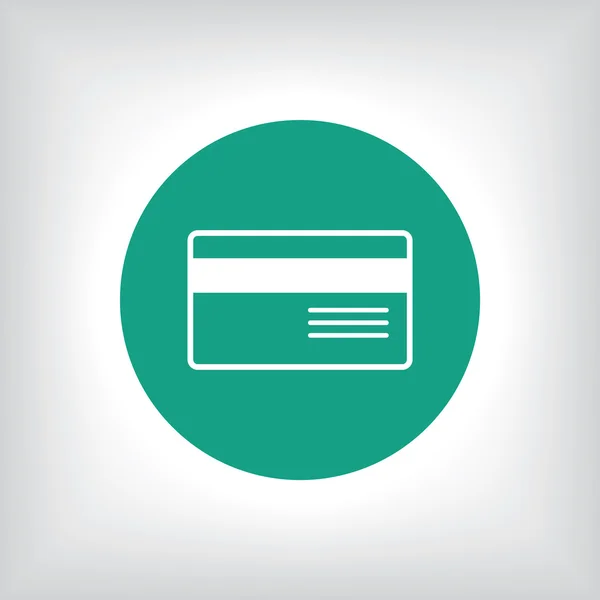 Ícone de cartão de crédito bancário — Fotografia de Stock
