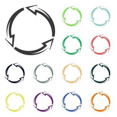 dairesel ok simgeleri