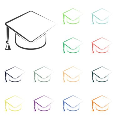 Mezuniyet cap simgeler