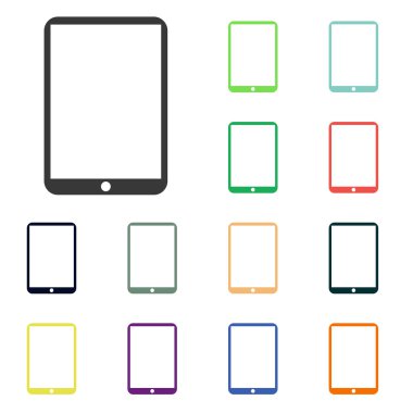 Modern dijital tablet pc simgeler