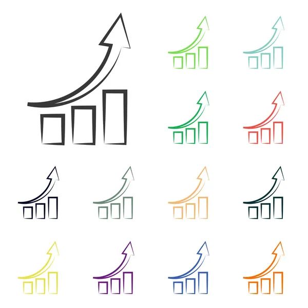 Chart icons — Stock Photo, Image