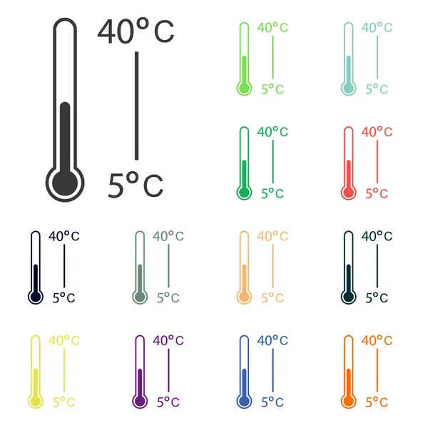 Iconos del termómetro — Foto de Stock
