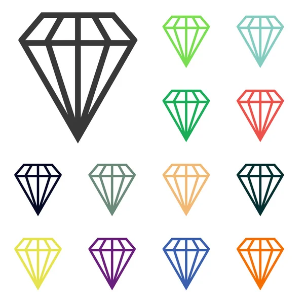 Diamond icons — Stock Photo, Image