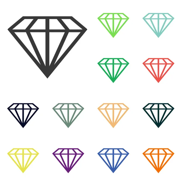 Diamond icons — Stock Photo, Image