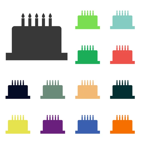 Birthday cake icons — Stock Photo, Image