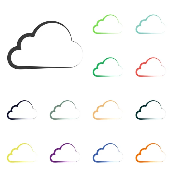 Iconos de nube —  Fotos de Stock