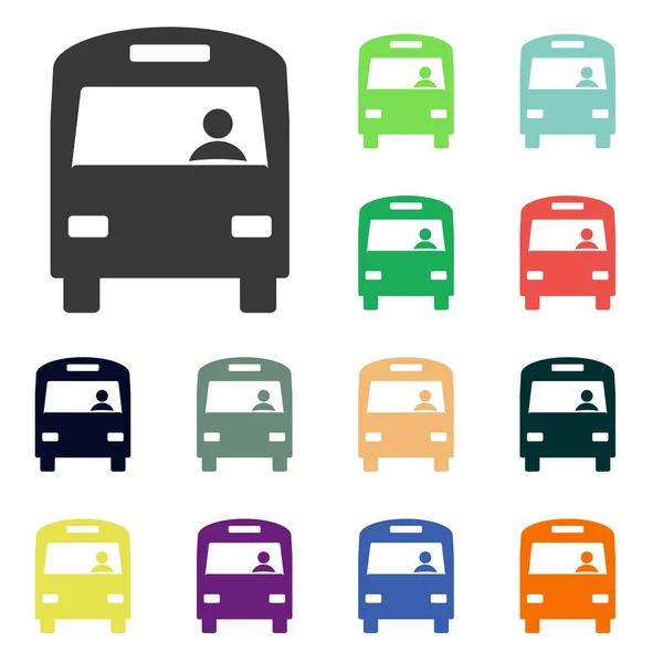 Iconos de autobús — Foto de Stock