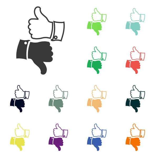 Thumb up icons — Stock Photo, Image