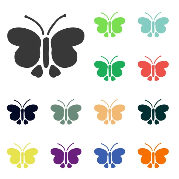 Иконы бабочек — стоковое фото