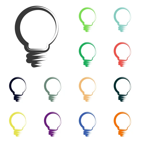 Light bulb icons — Stock Photo, Image