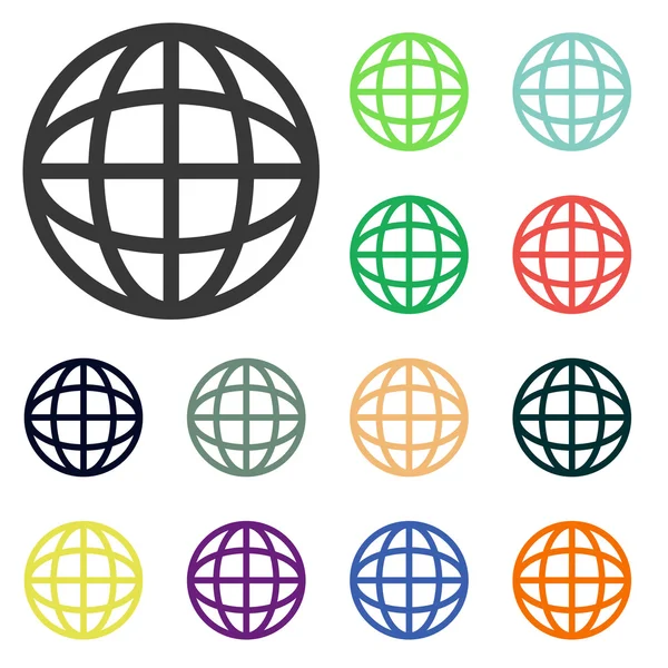 Ícones do globo — Fotografia de Stock