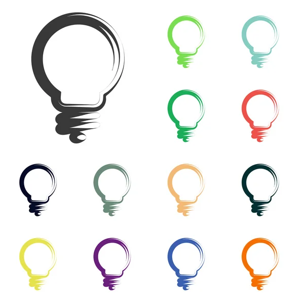 Light bulb icons — Stock Photo, Image