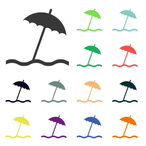 Icone ombrello — Foto Stock