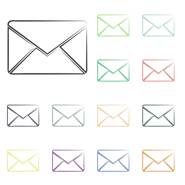 Envolvente iconos de correo —  Fotos de Stock