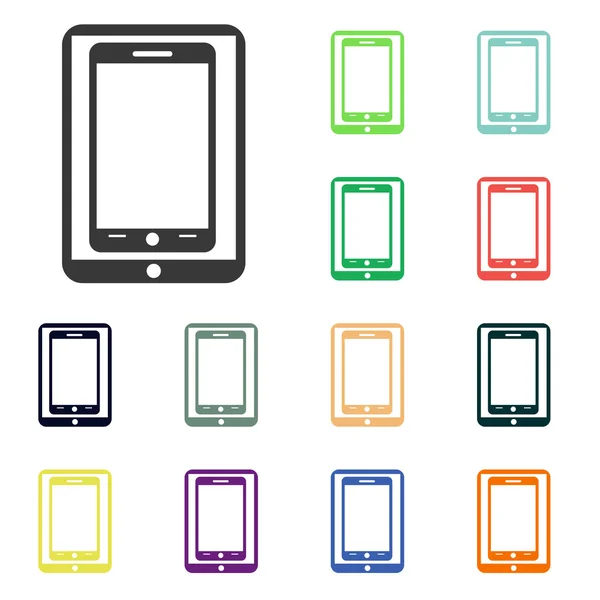 stock image Modern digital tablet PC icons