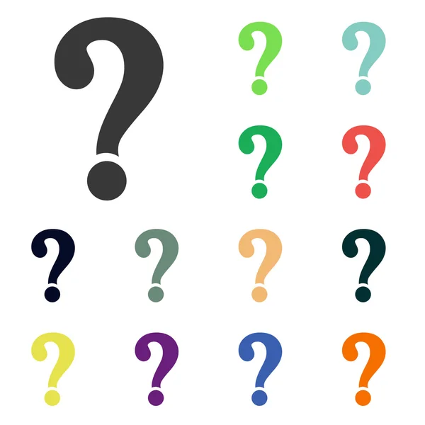 Question mark sign icons — Stock Photo, Image