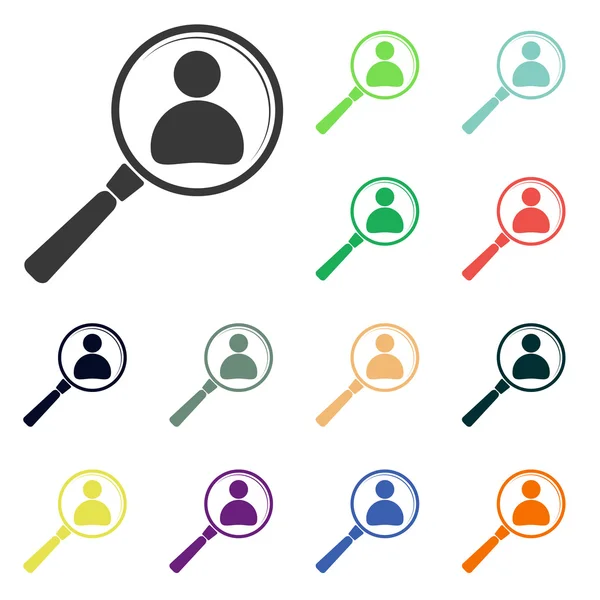 Looking for employee search icons — Stock Photo, Image