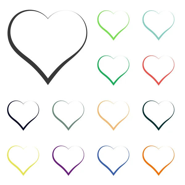Ícones do coração — Fotografia de Stock