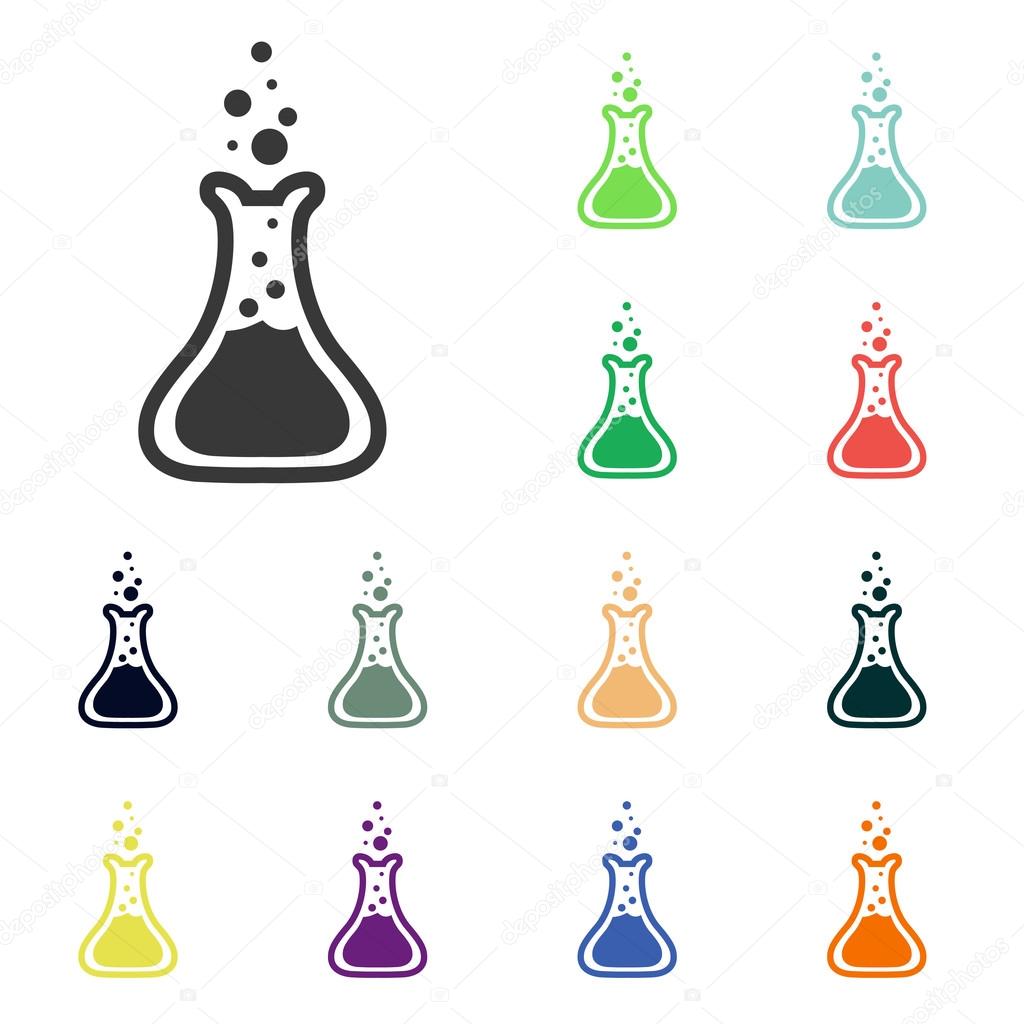 Laboratory glass icons — Stock Photo © Best3d #51531509