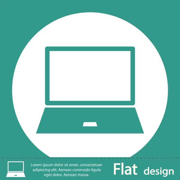 노트북 아이콘 디자인 — 스톡 사진