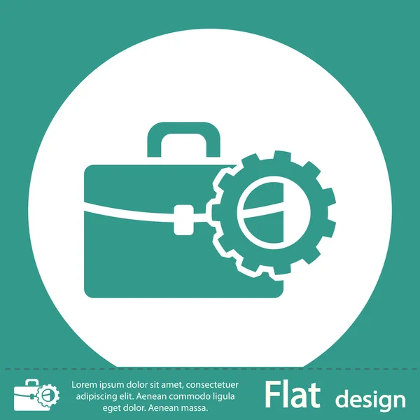 Werkmap pictogram ontwerp — Stockfoto