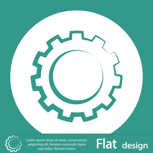 Tandrad pictogram — Stockfoto